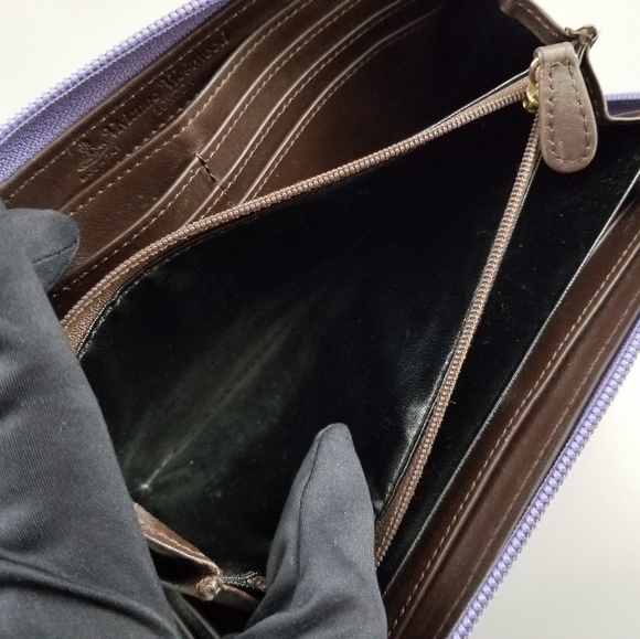 VIVIENNE WESTWOOD Beautiful Vintage Classic Zippy compact wallet/Italy - Picture 6 of 15